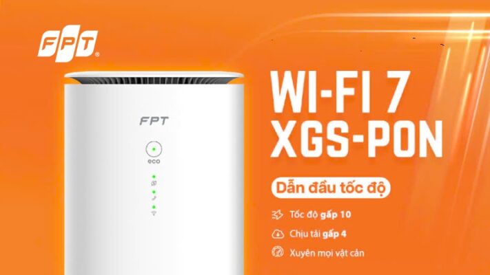 Bảng giá cước WiFi 7 FPT SpeedX công nghệ XGS-PON tốc độ 10Gbps