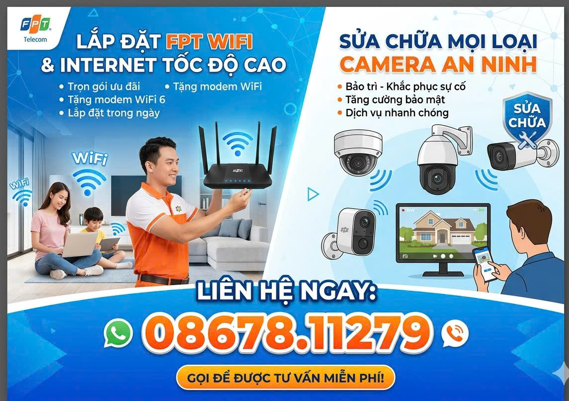 Bảng Giá Các Gói Cước Wifi FPT tại Phường An Phú Mới Nhất 2026: Ưu Đãi Cực Khủng